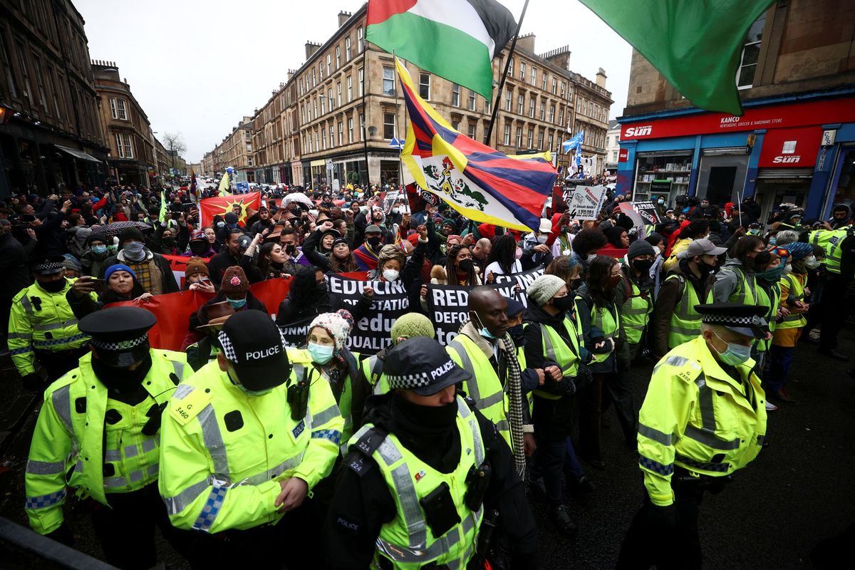 Glasgow'da iklim protestoları
