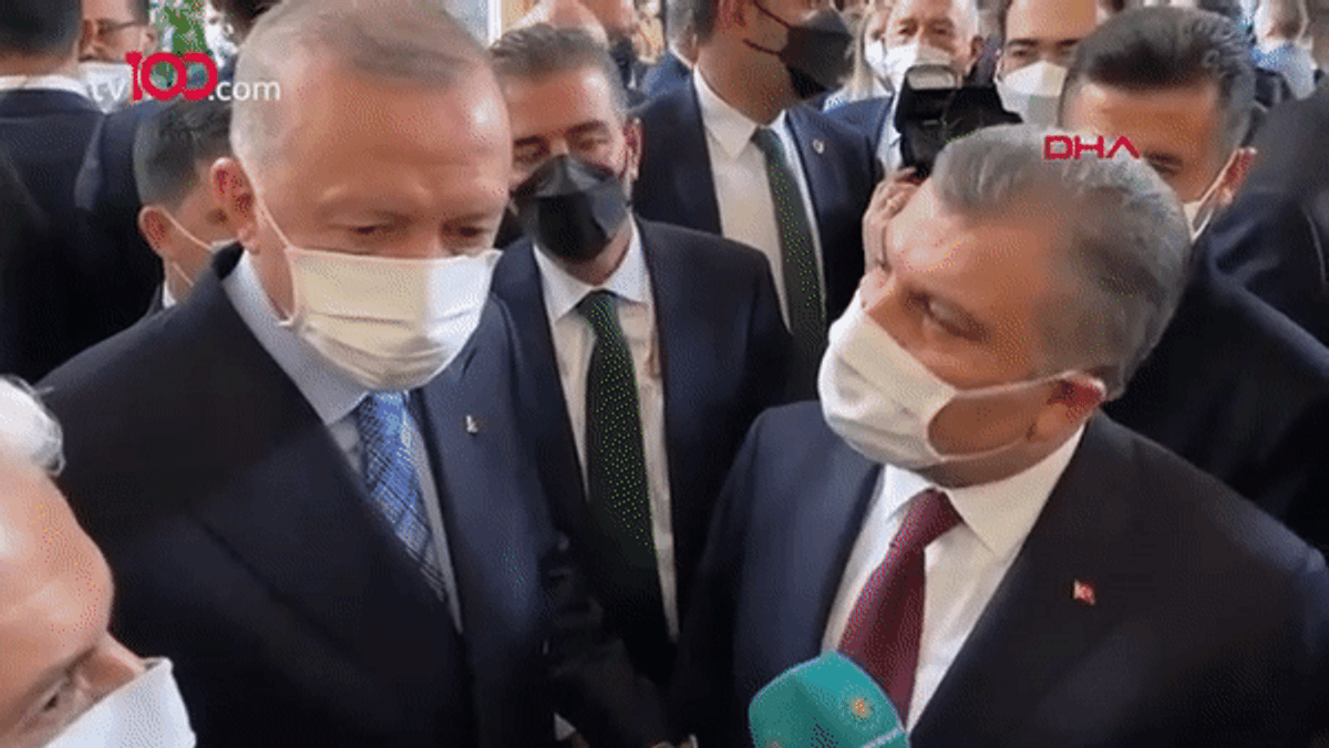 Cumhurbaşkanı Erdoğan, Sağlık Bakanı Fahrettin Koca
