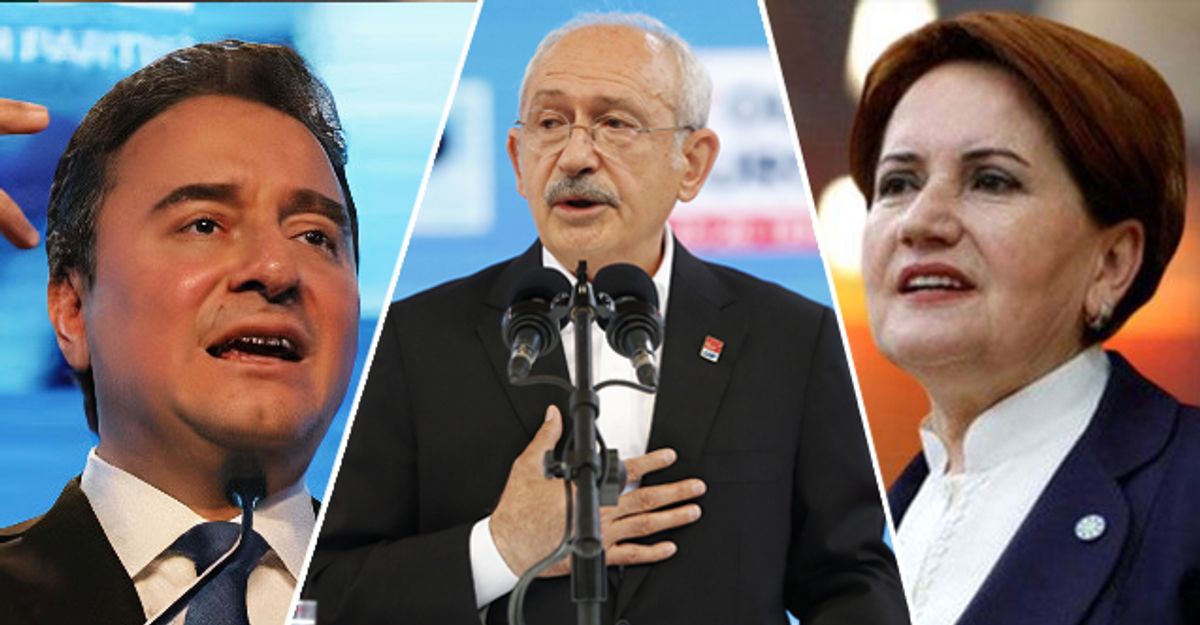 Ali Babacan, Kemal Kılıçdaroğlu, Meral Akşener 