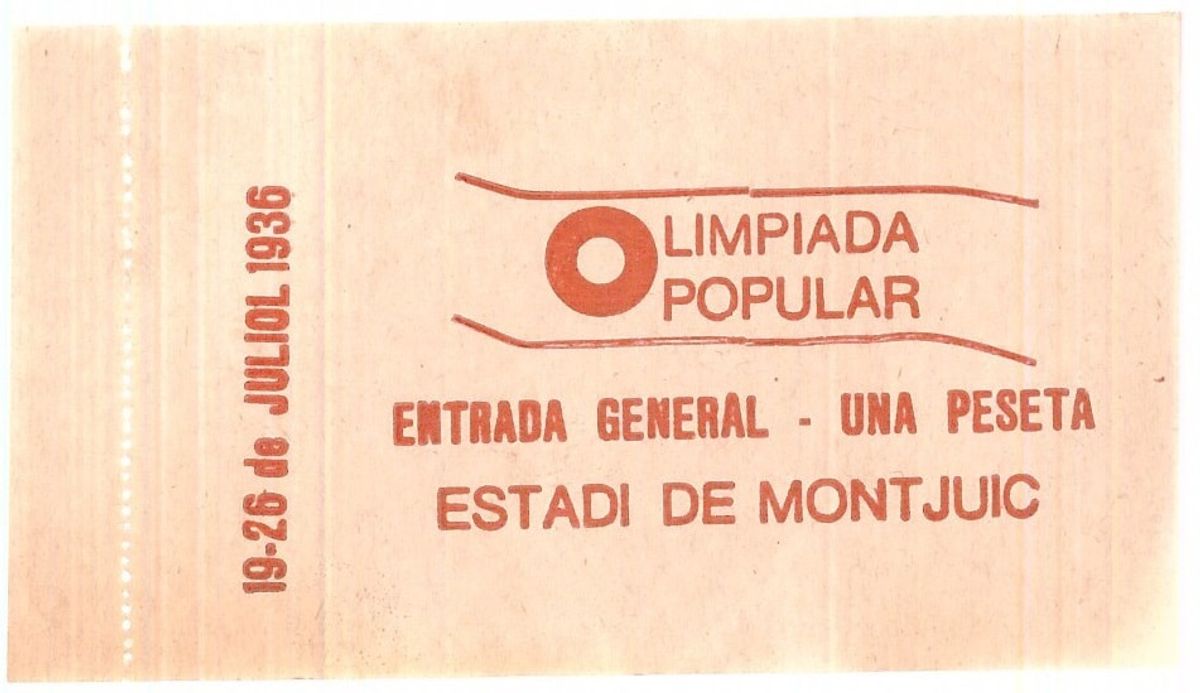 1932 Barcelona Olimpiyatı bileti