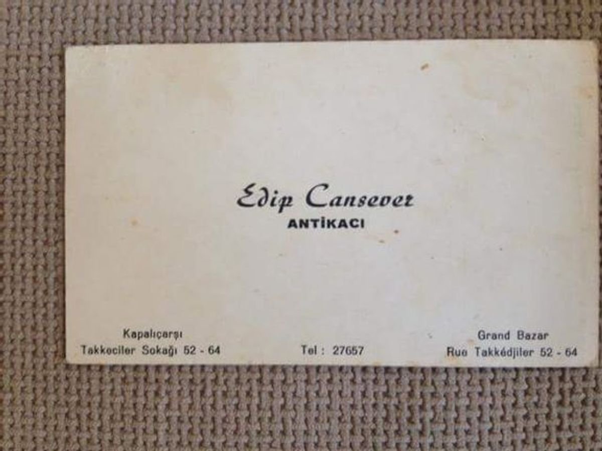 Edip Cansever Kartvizit