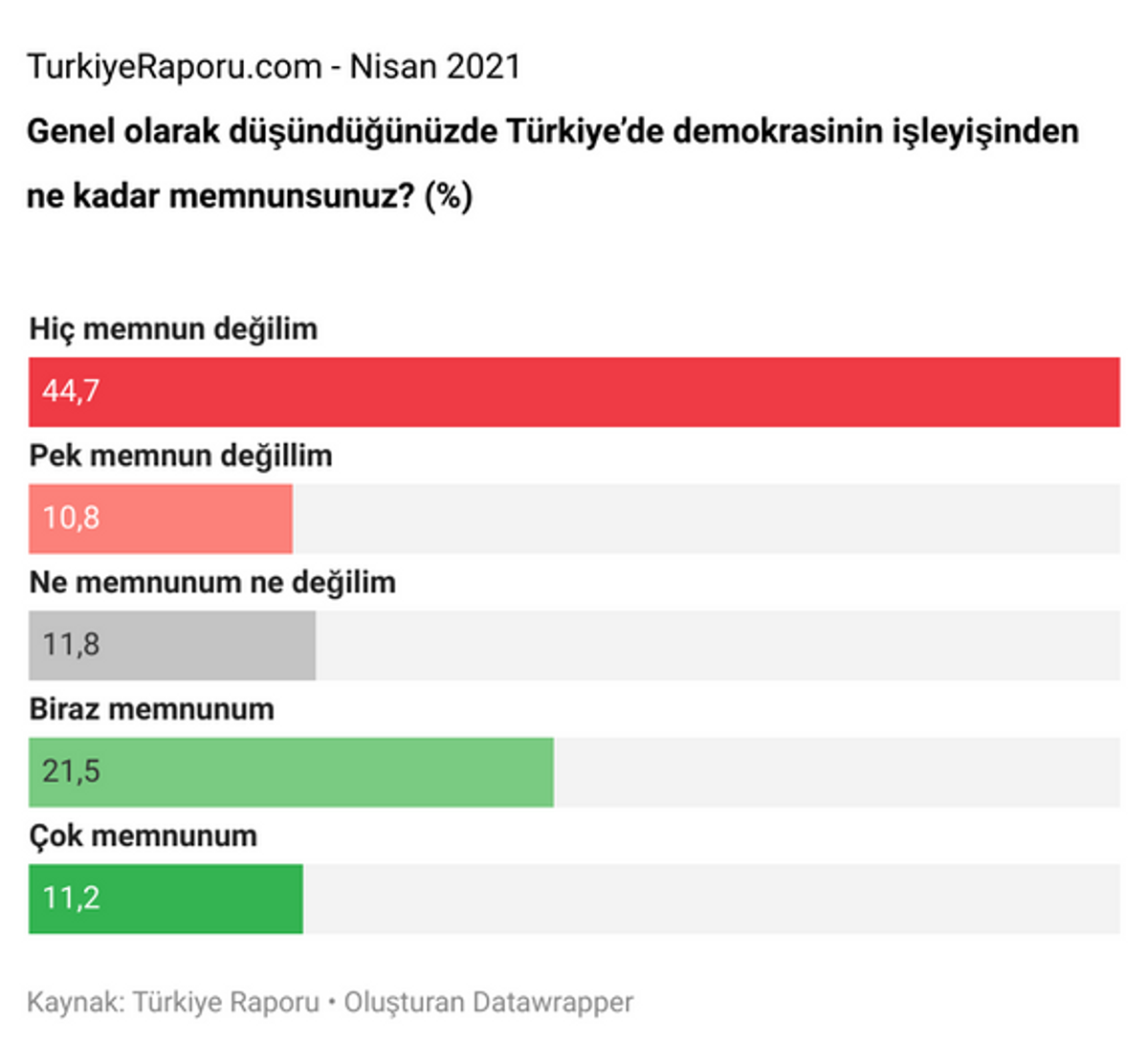Demokrasi İşleyişi - Türkiye Raporu