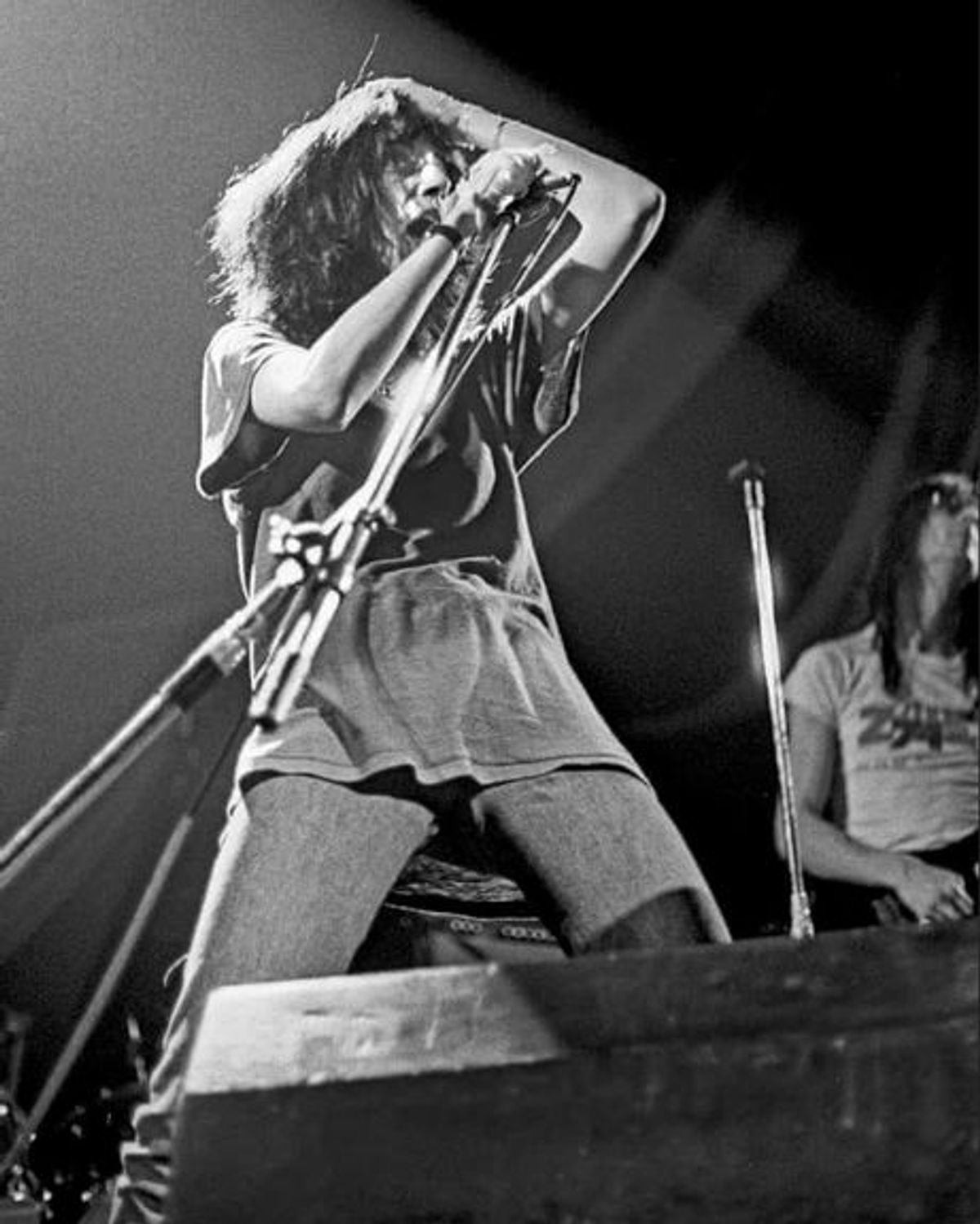 Patti Smith live at the Hammersmith Odeon, London October 1976. (Photo by Dick Barnatt/Redferns) Photograph: Dick Barnatt/Redferns