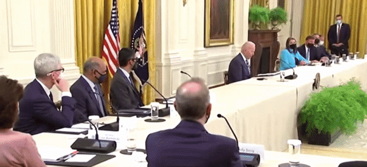 Biden Big Tech'le buluştu