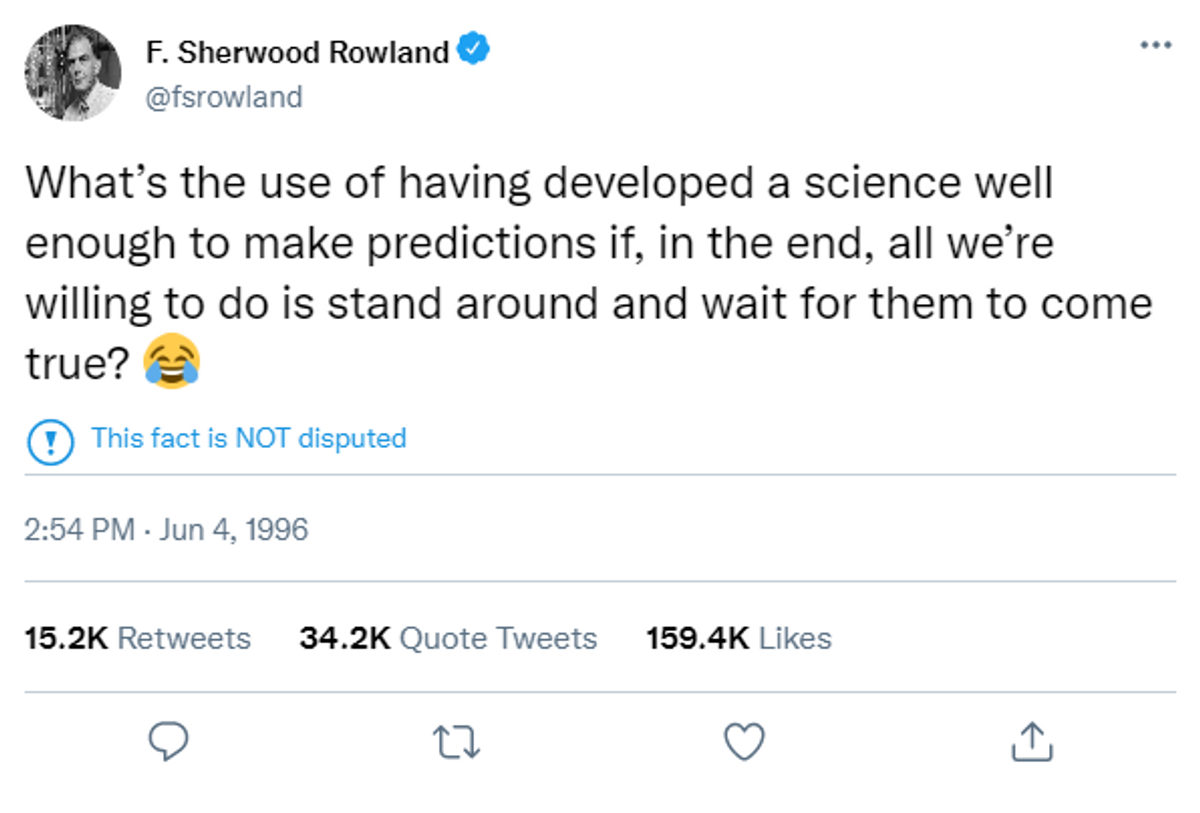 Rowland bunu dedi, ama Twitter'da demedi. Görüntüyü alıp repost etmeden önce iki kez düşünün.