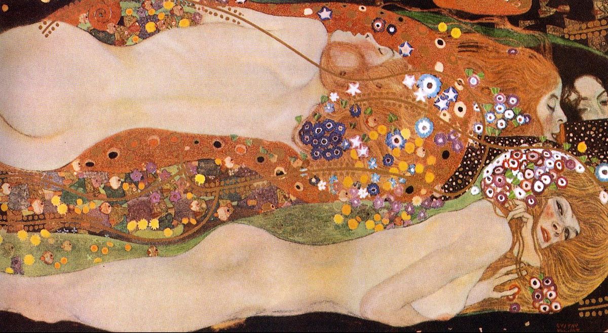 Gustav Klimt-Su Yılanları