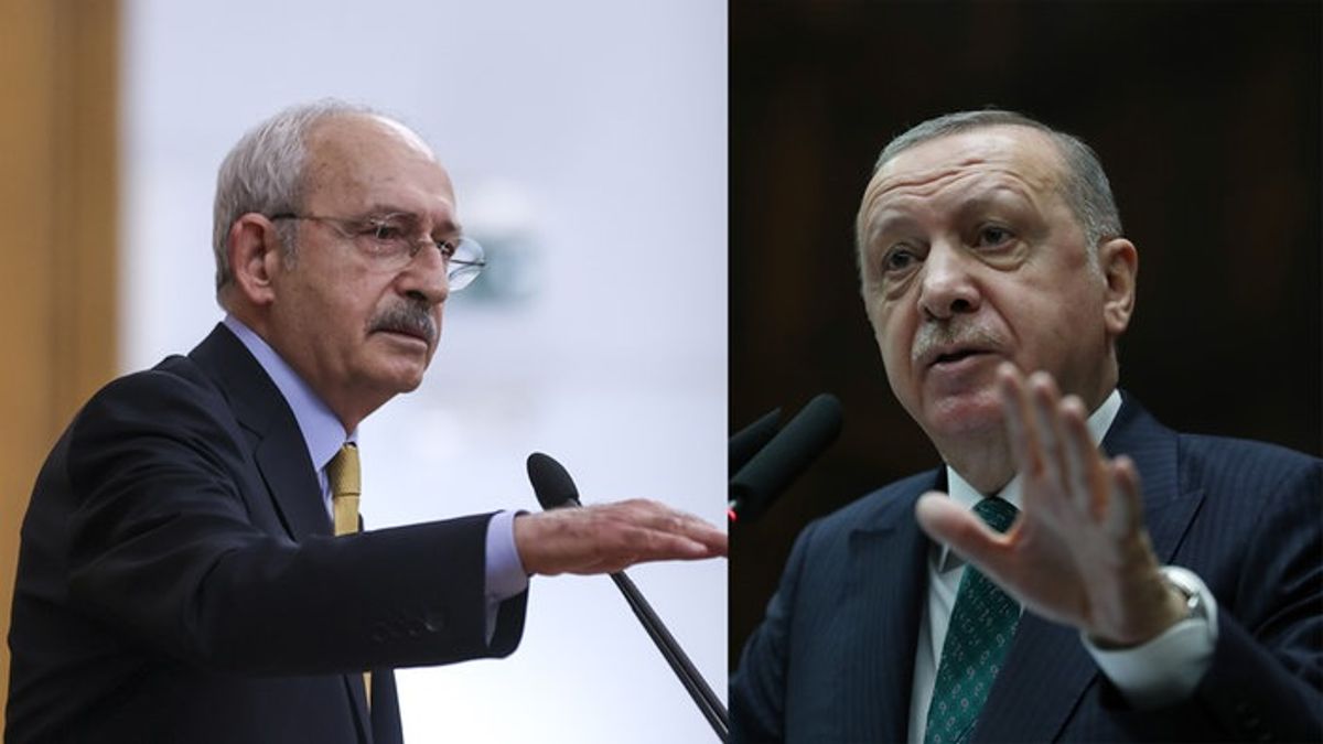 Kılıçdaroğlu ve Erdoğan'ın yan yana görselleri
