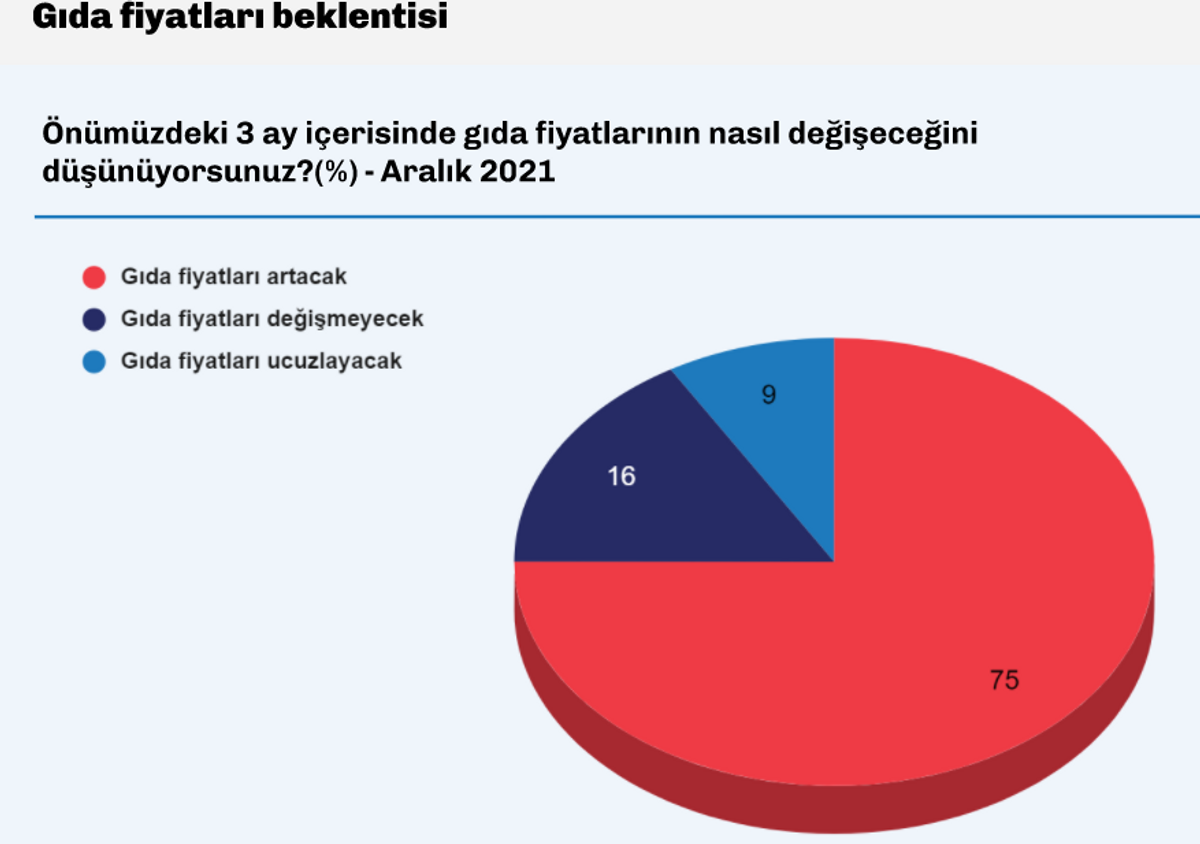 Türkiye Raporu gıda fiyatları beklentisi grafik
