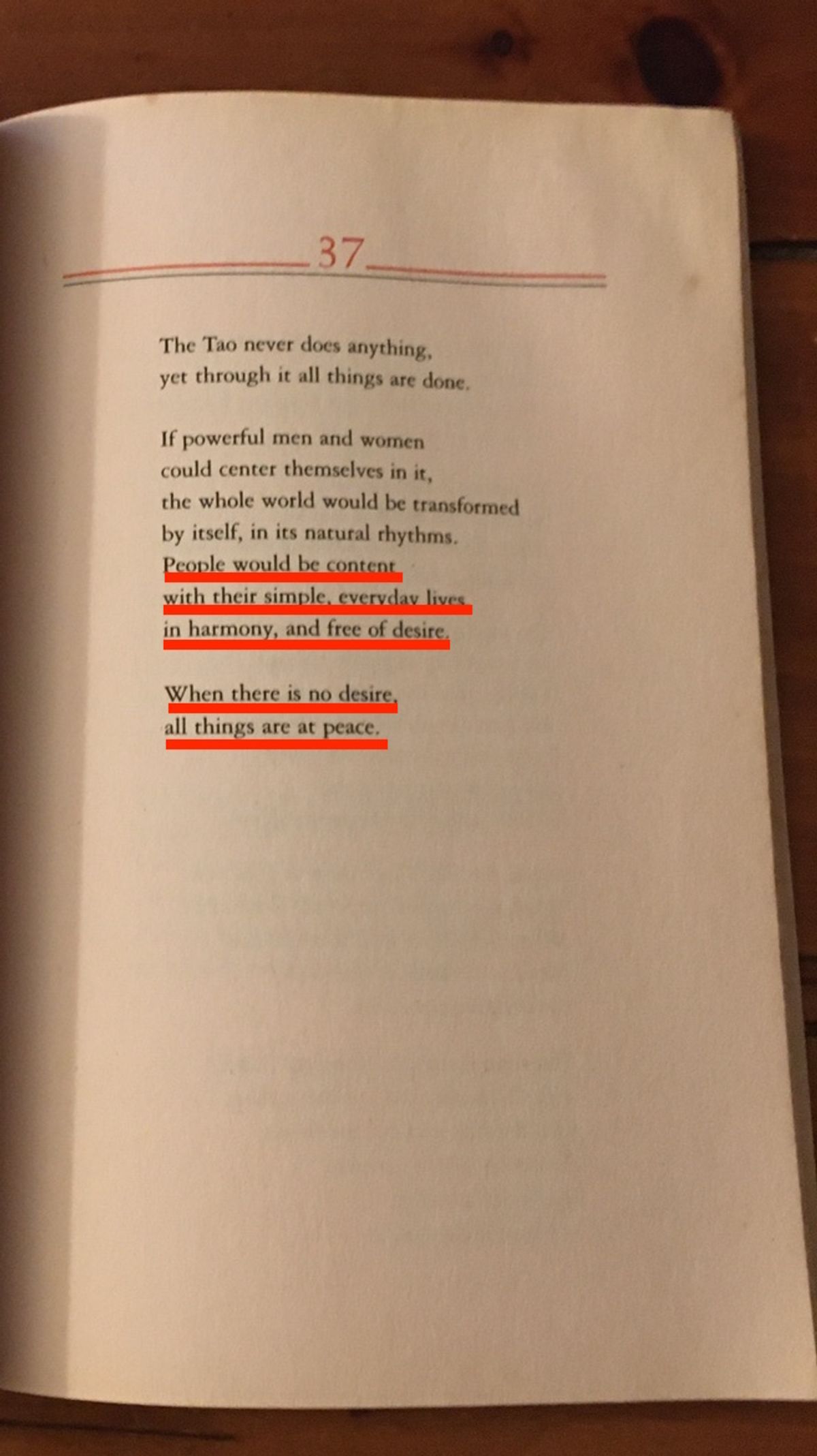 Tao Te Ching kitabından bir alıntı