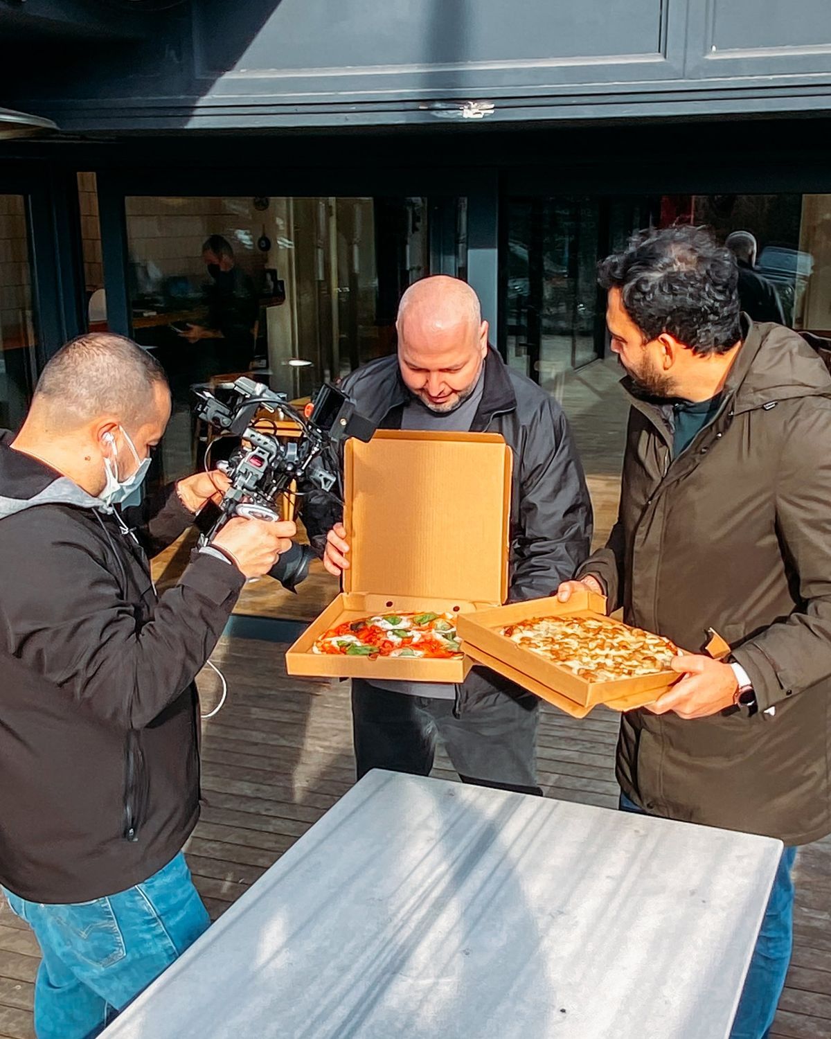 Ayaküstü Lezzetler'in çekiminden bir fotoğraf