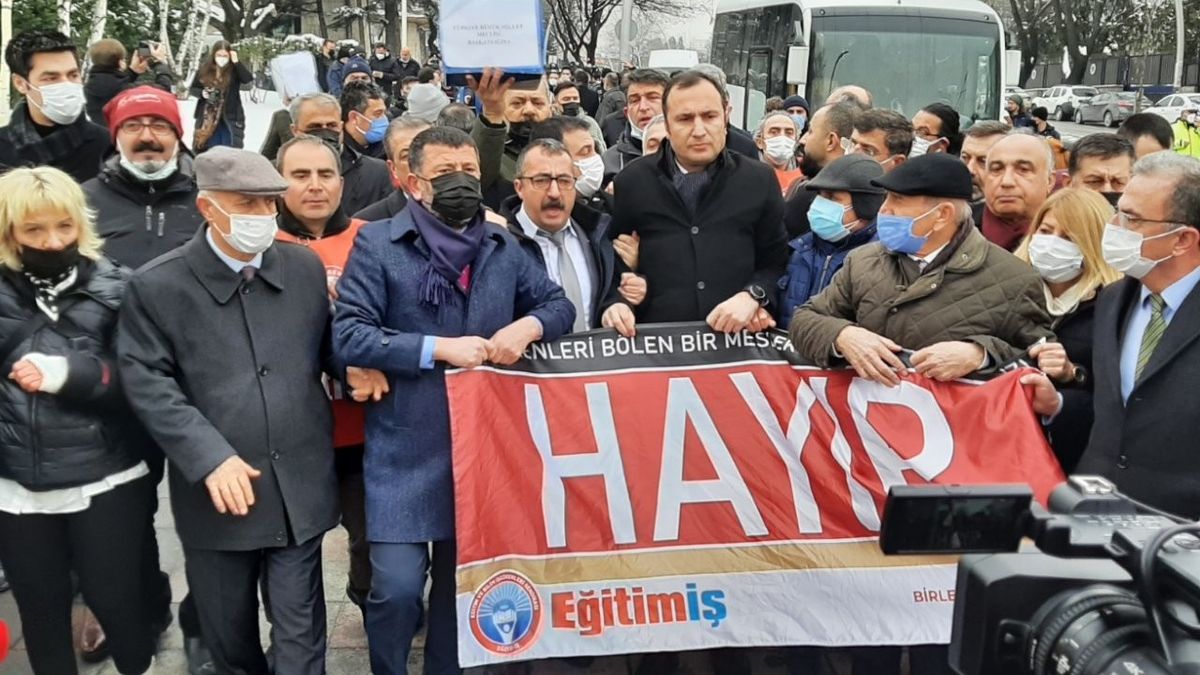 Öğretmenlik Meslek Kanunu'na yönelik eylem