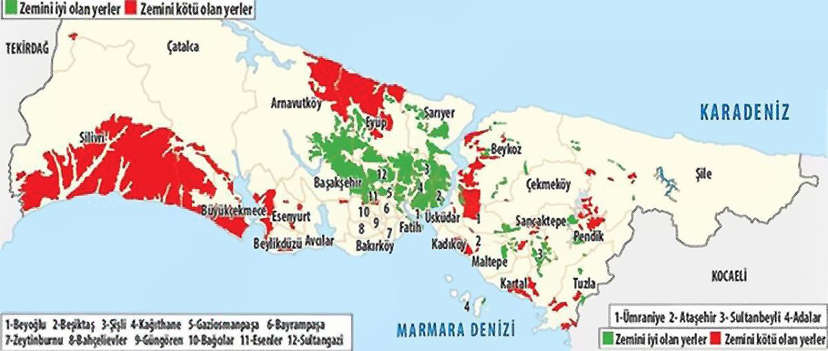 İstanbul zemin haritası
