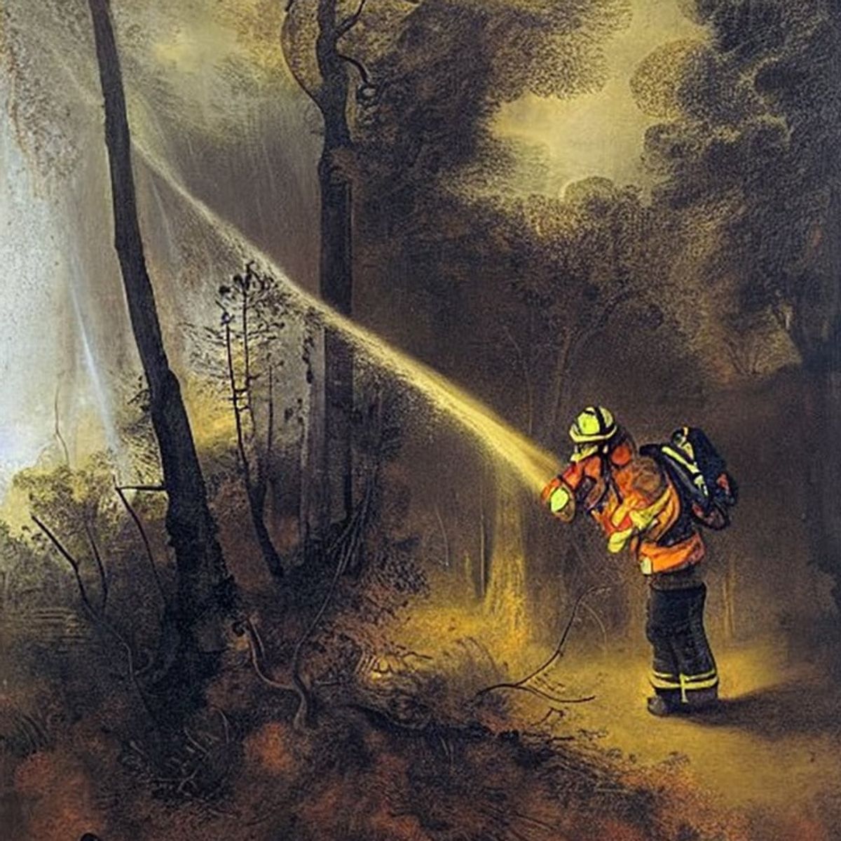 Rembrandt: burning forests, designboom