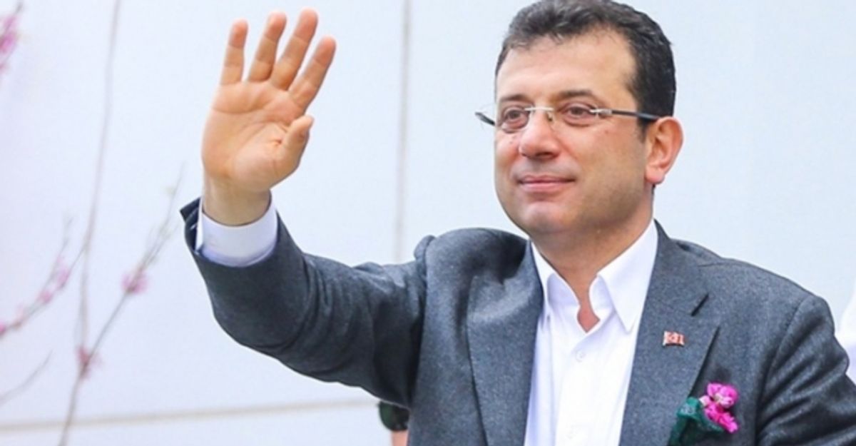  İstanbul Büyükşehir Belediye (İBB) Başkanı Ekrem İmamoğlu