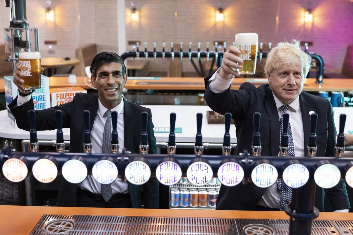 Birleşik Krallık Başbakanı Boris Johnson ve Maliye Bakanı Rishi Sunak