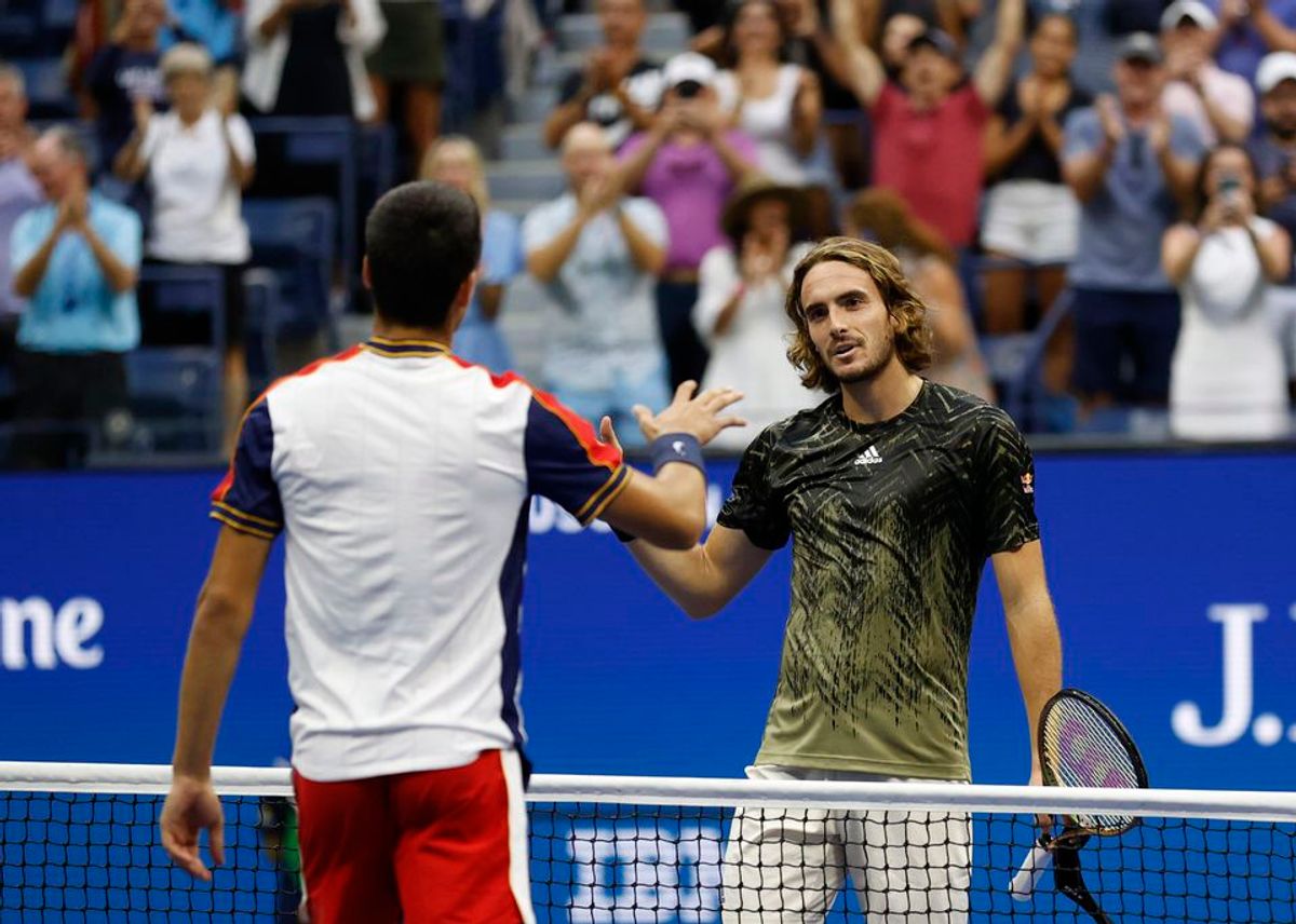 Carlos Alcaraz ve Stefanos Tsitsipas 