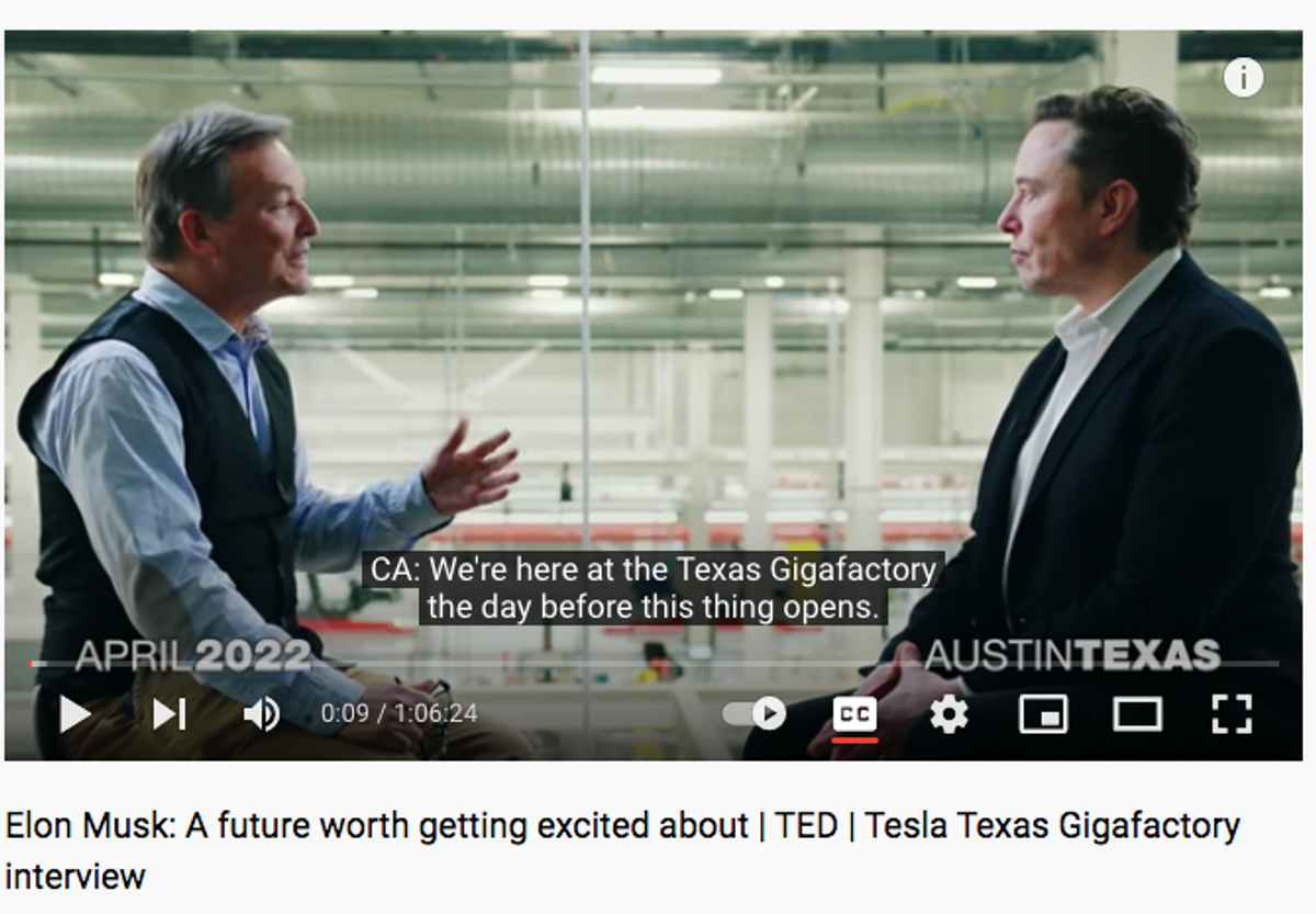 Elon Musk'ın TED Mülakatı