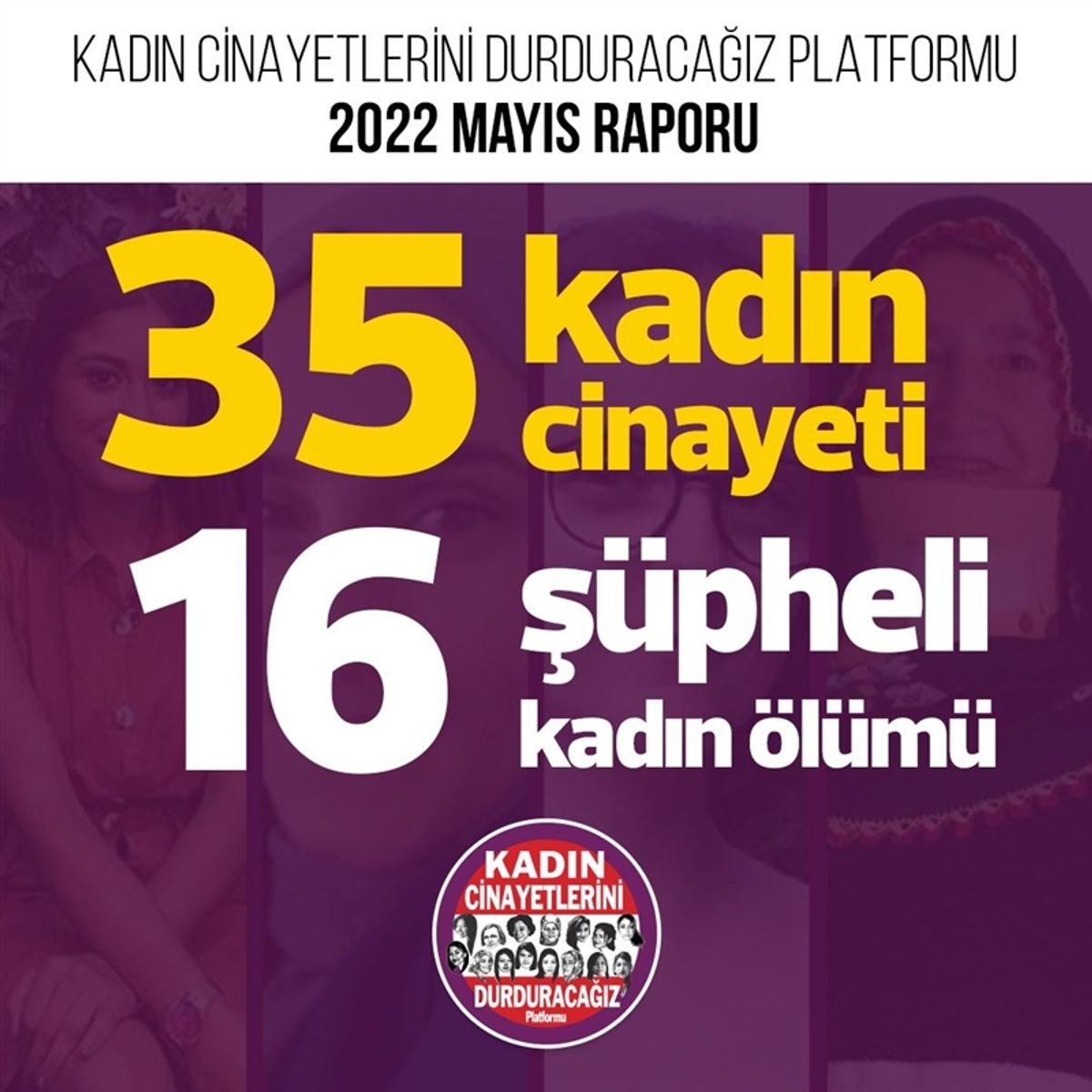 Kadın Cinayetlerini Durduracağız Platformu'nun mayıs ayı raporu