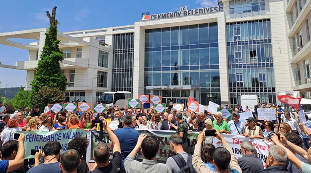 Eylemden bir fotoğraf