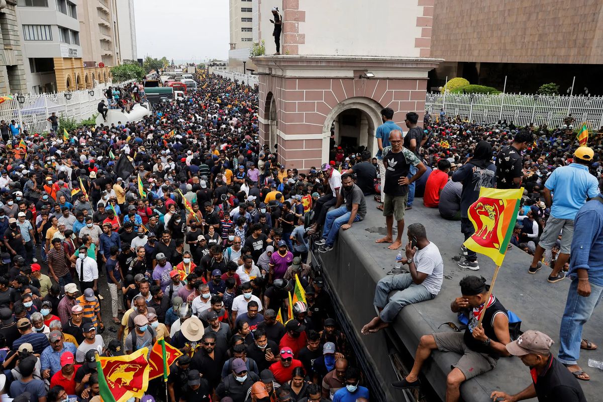 Sri Lanka'da protestolar