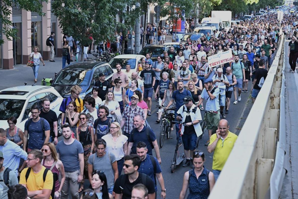 Macaristan'da protestolar
