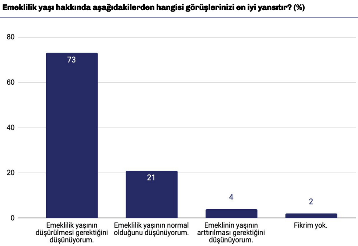 Türkiye raporu emeklllik yaşı