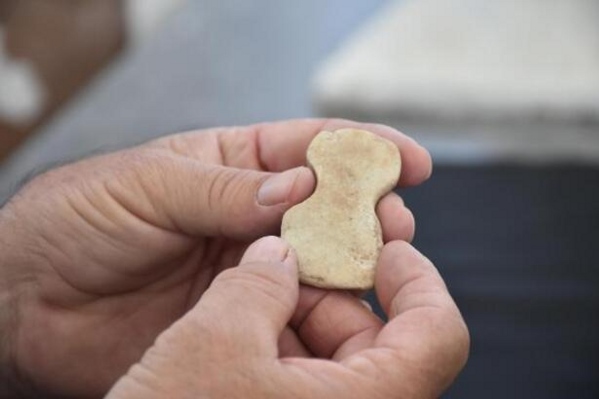 Mermer taşınabilir idol 