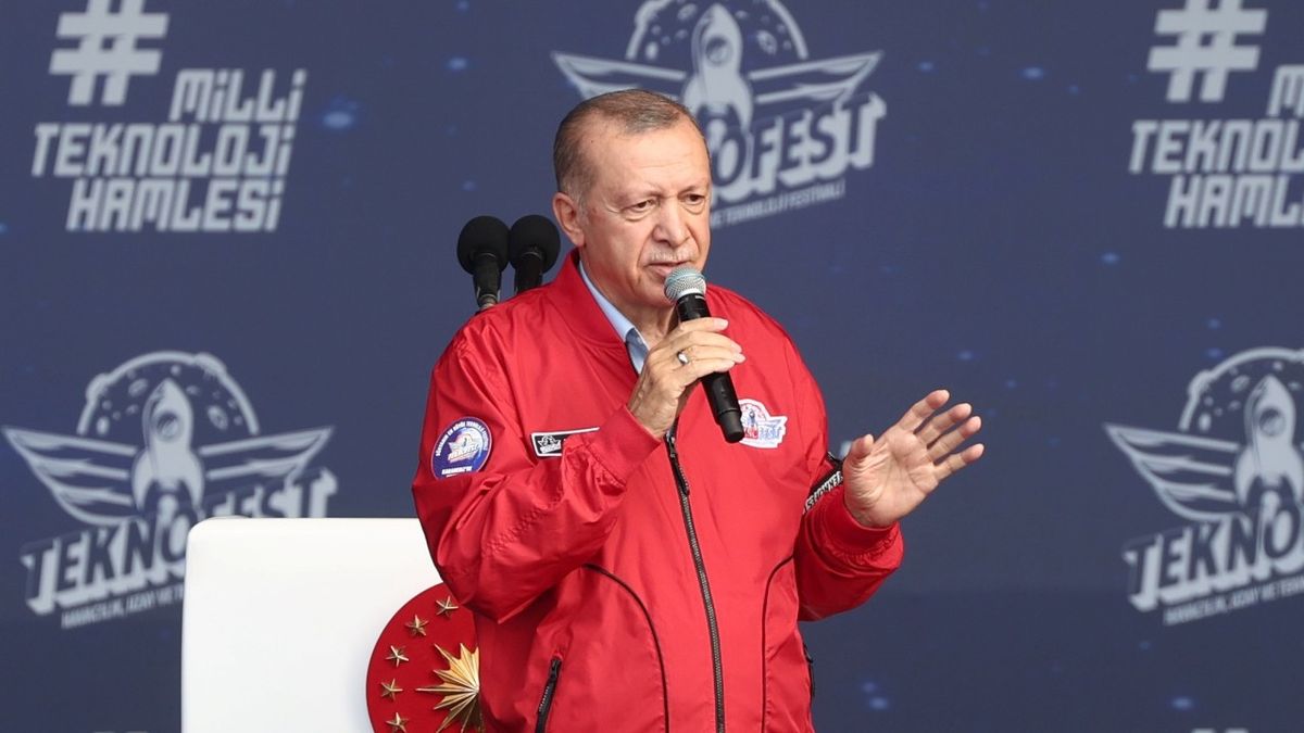 Cumhurbaşkanı Erdoğan TEKNOFEST'te konuşuyor