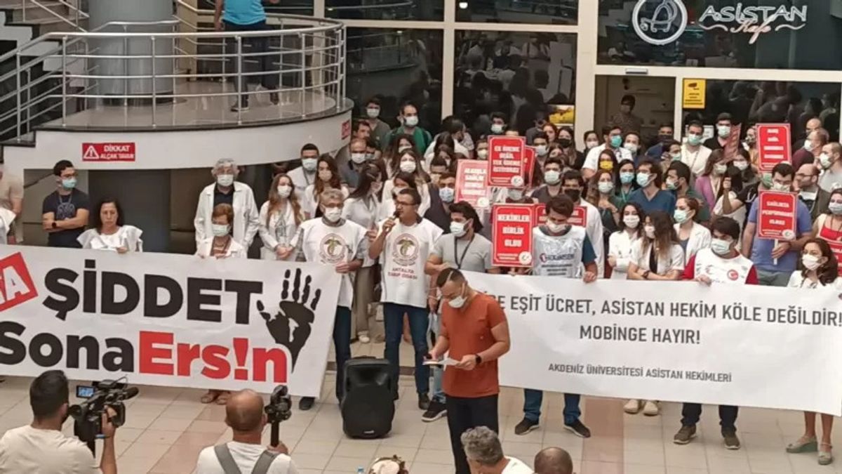Eylemden bir fotoğraf