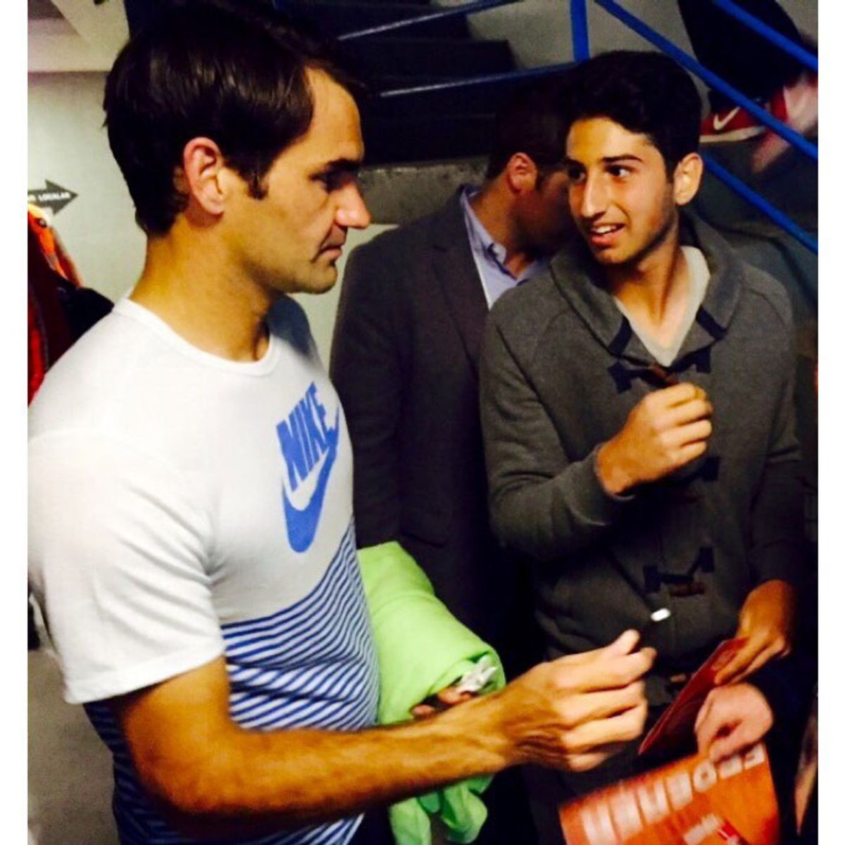 Altuğ Çelikbilek ve Roger Federer