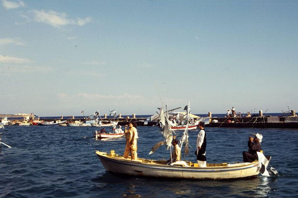 Ya Da Tiyatro'nun Safo oyunundan bir kare, 2. Assos Gösteri Sanatları Festivali, 1996 | Fotoğraf: Raife Polat