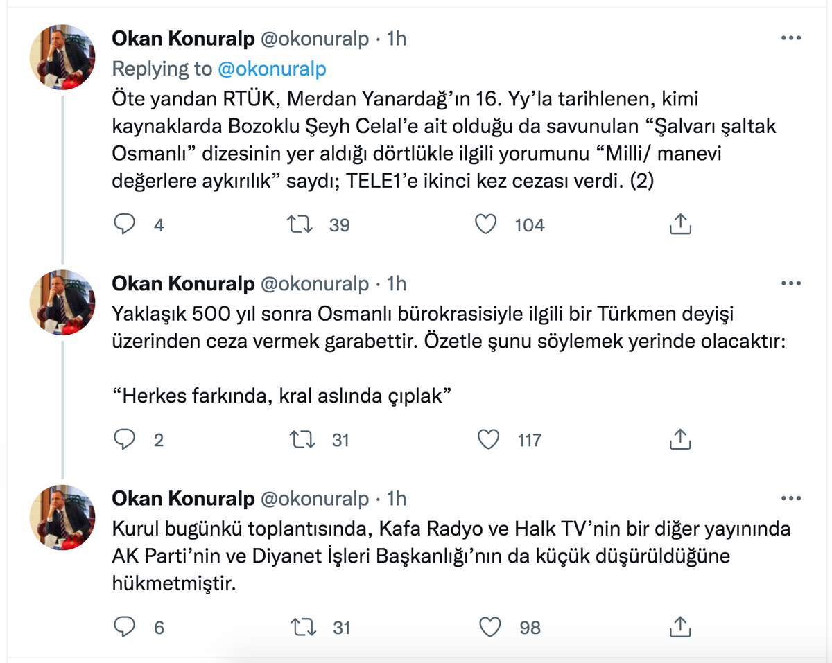 Konuralp'in tweetleri