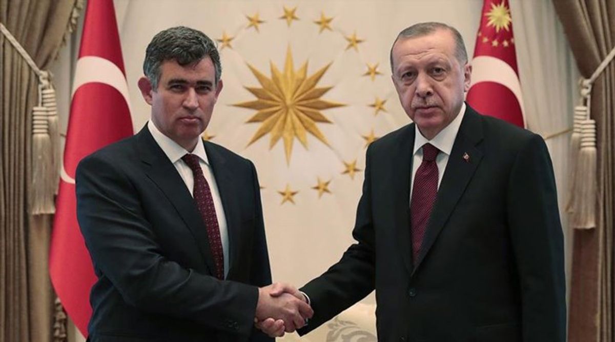 Metin Feyzioğlu ve Cumhurbaşkanı Erdoğan