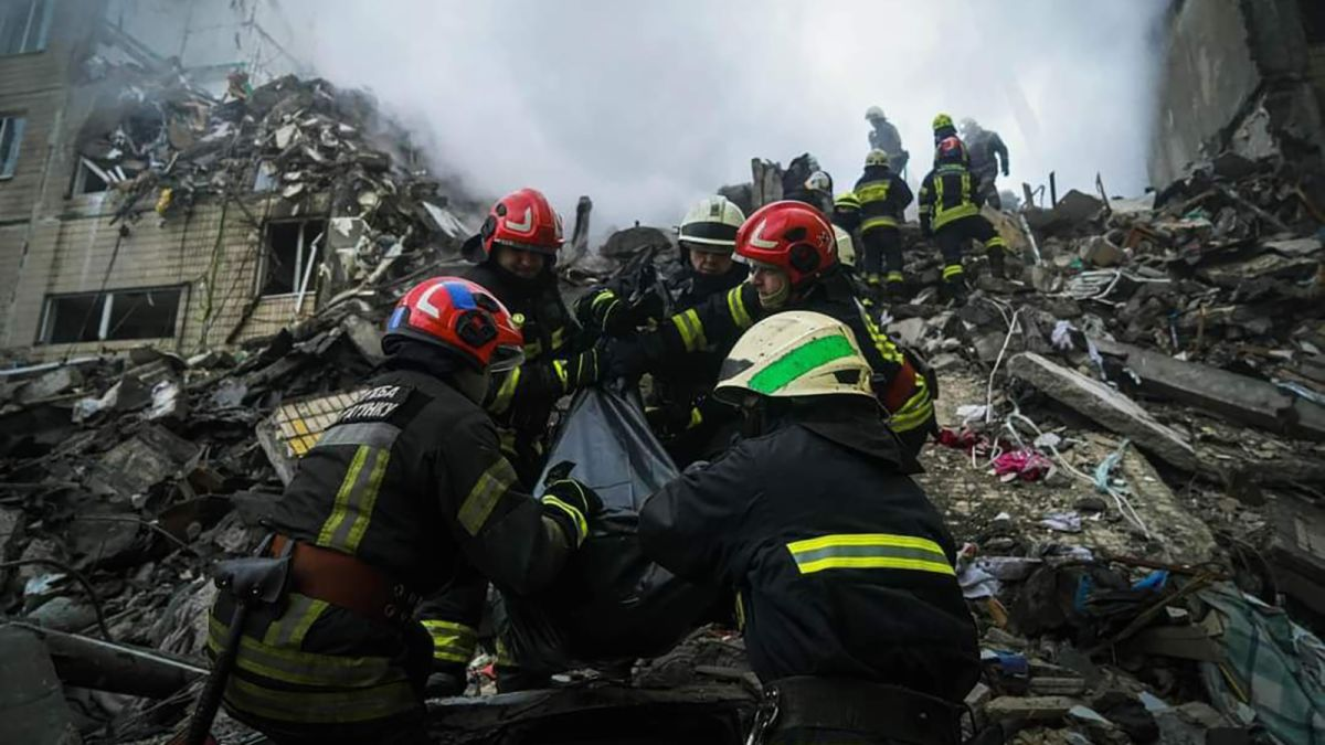Dnipro rescue workers