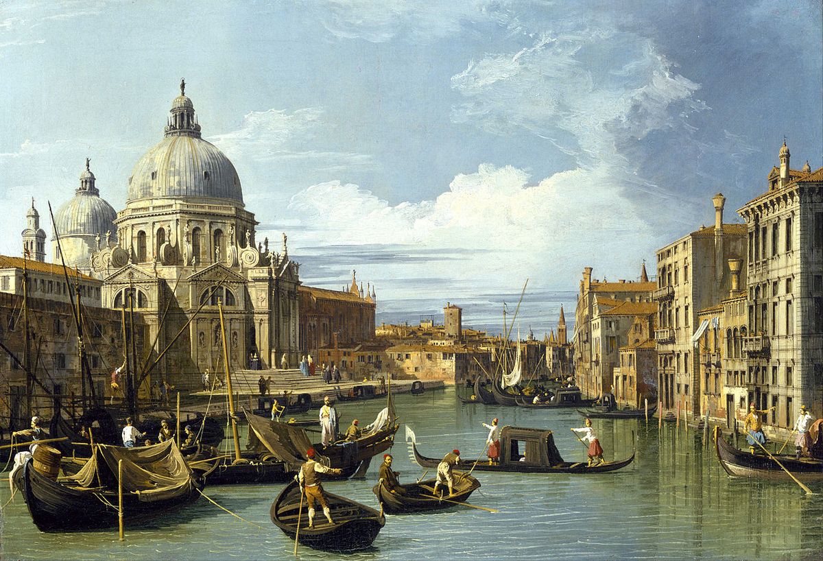 The Entrance to the Grand Canal, Venice by Canaletto (1730)