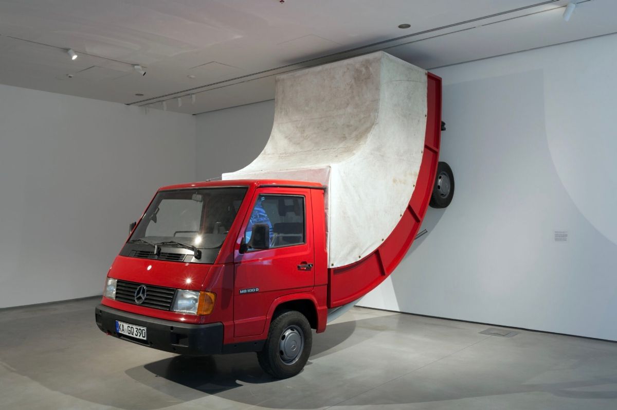 Erwin Wurm, Truck 2006. Photo © Rafal Sosin. Courtesy MOCAK Museum of Contemporary Art in Krakow, Krakow Poland.© Studio Erwin Wurm VG Bild Kunst Bonn