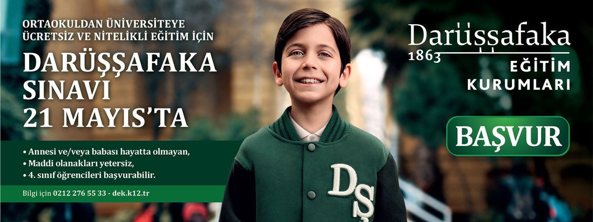 Darüşşafaka Giriş Sınavı 21 Mayıs'ta