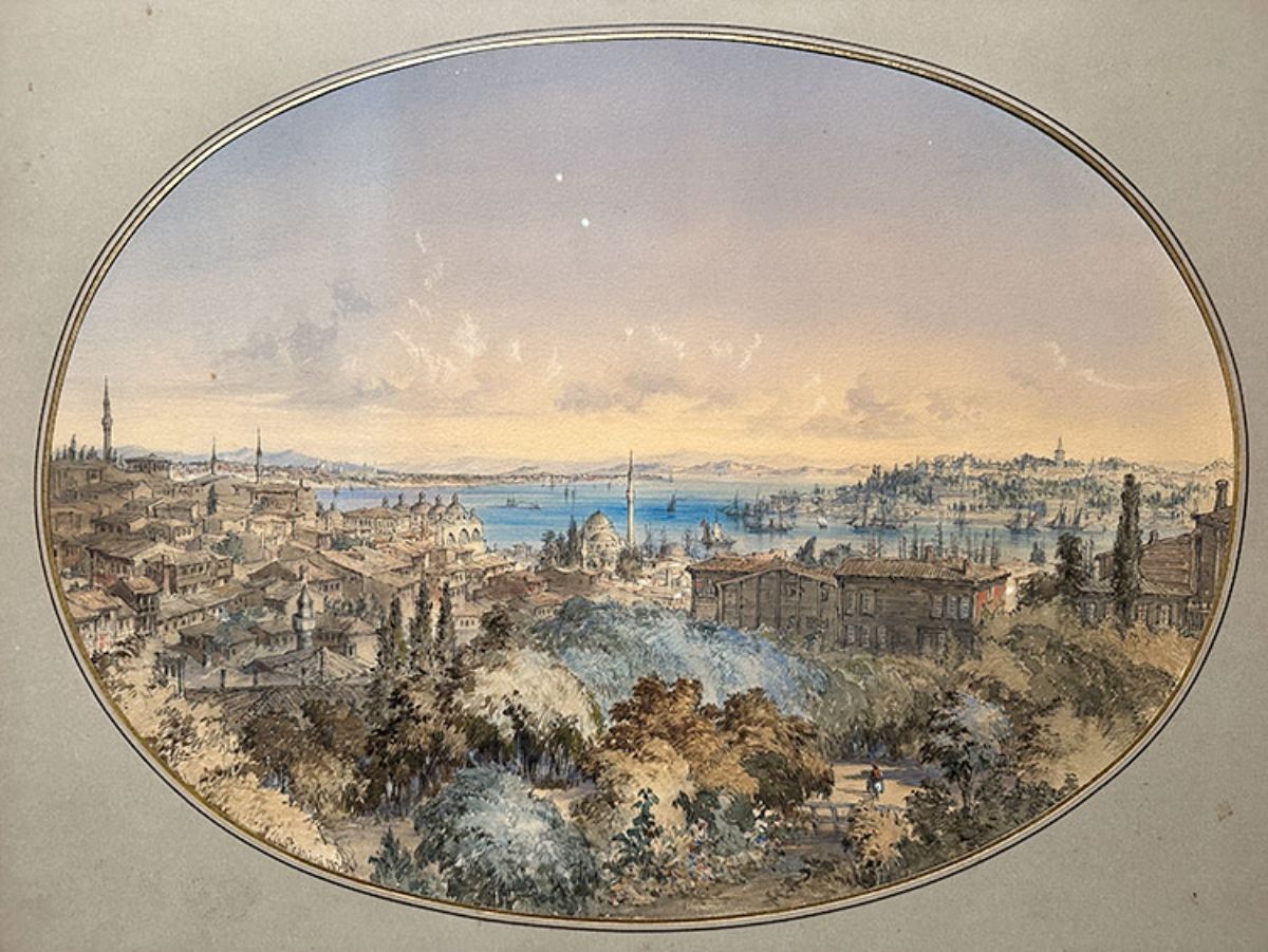 Pera’dan Topkapı Sarayı Görünümü, Amadeo Preziosi, 1856 | Kaynak: AMMF