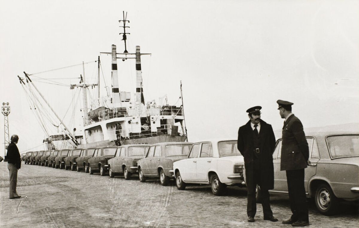 1974'te Murat 124 modelli araçların Mısır'a ihracatı - Tofaş
