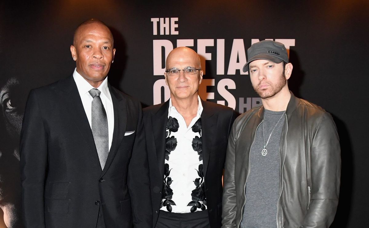 Dr. Dre, Jimmy Iovine, Eminem&nbsp;Fotoğraf: Jeff Kravitz/FilmMagic
