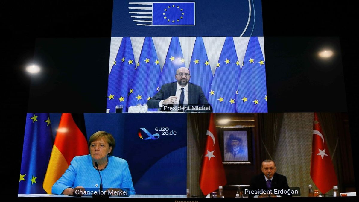 Merkel, Erdoğan, Michel