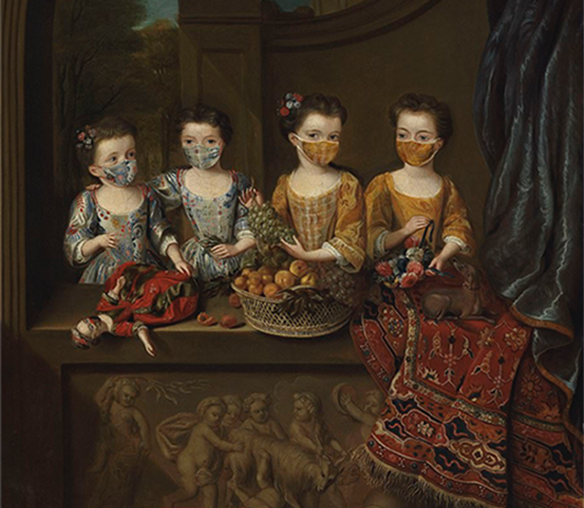 The daughters of Sir Matthew Decker, Jan van Meyer, 1718