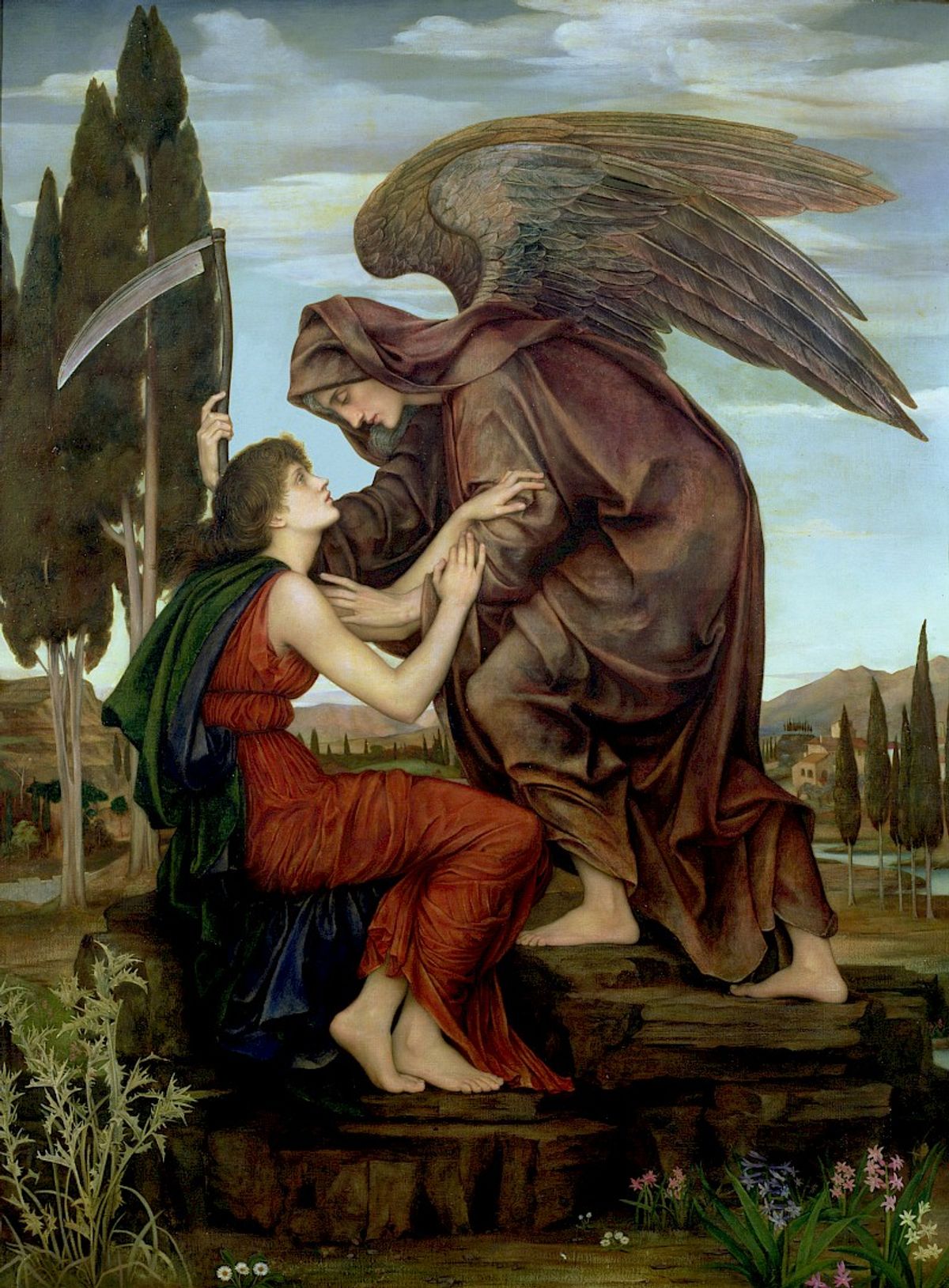 The angel of death, Evelyn de Morgan 1881