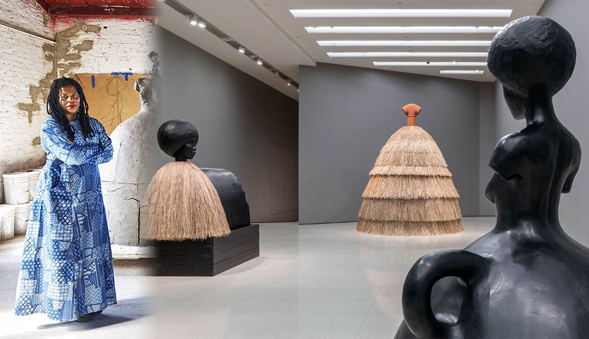 Simone Leigh'in, Stratton Heykel Stüdyoları'nda, Cultured Magazine aracılığıyla, 2019'da Kyle Knodell tarafından çekilen fotoğrafı