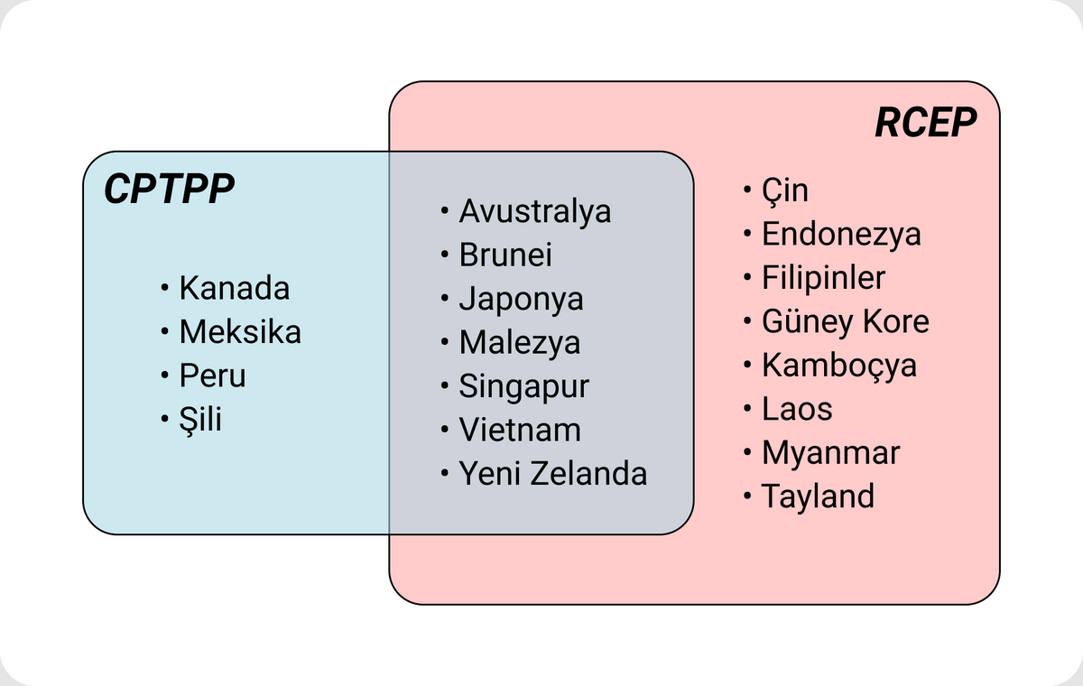 CPTPP ve RCEP üye ülkeleri