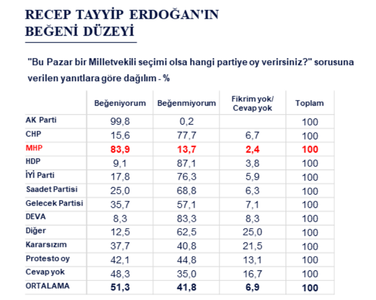 Siyasi Lider Beğeni Araştırması