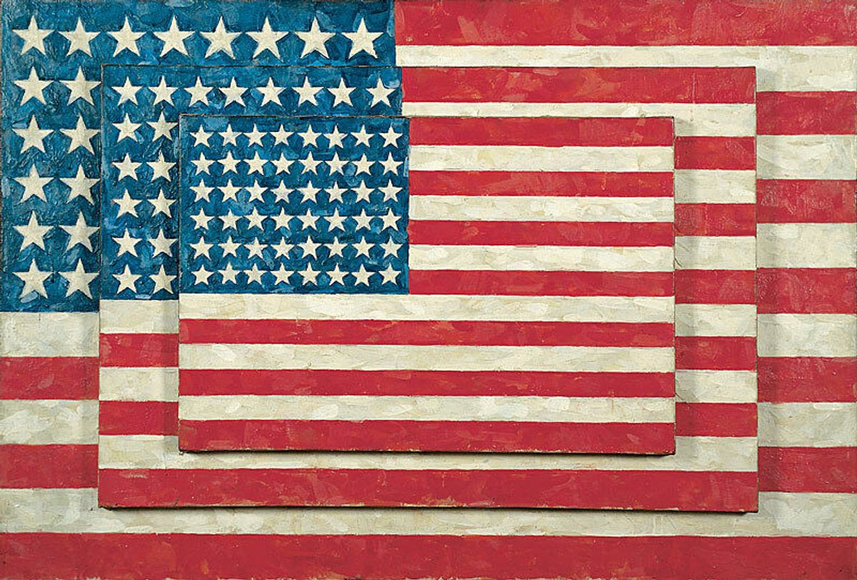 Jasper Johns, Three Flags, 1958 