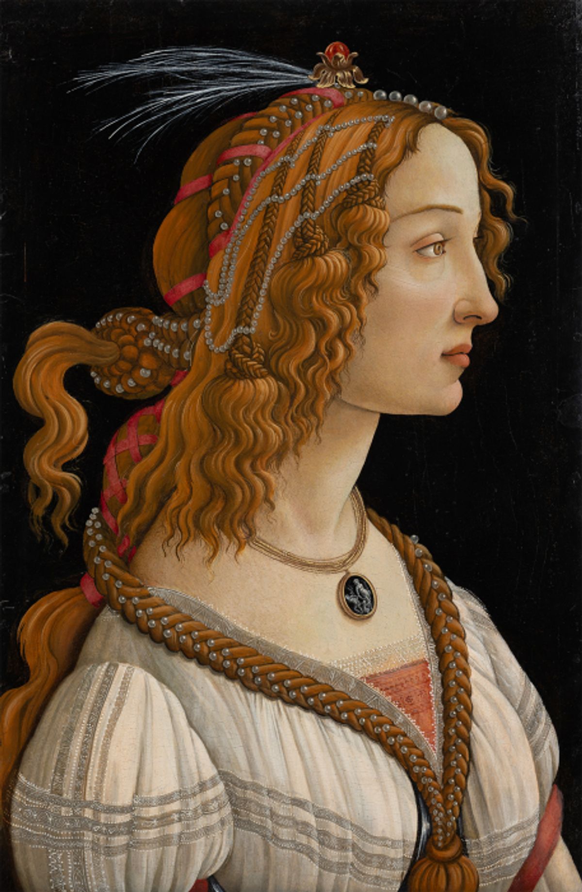 Sandro Botticelli (1444 - 1510), La bella Simonetta, ca. 1475