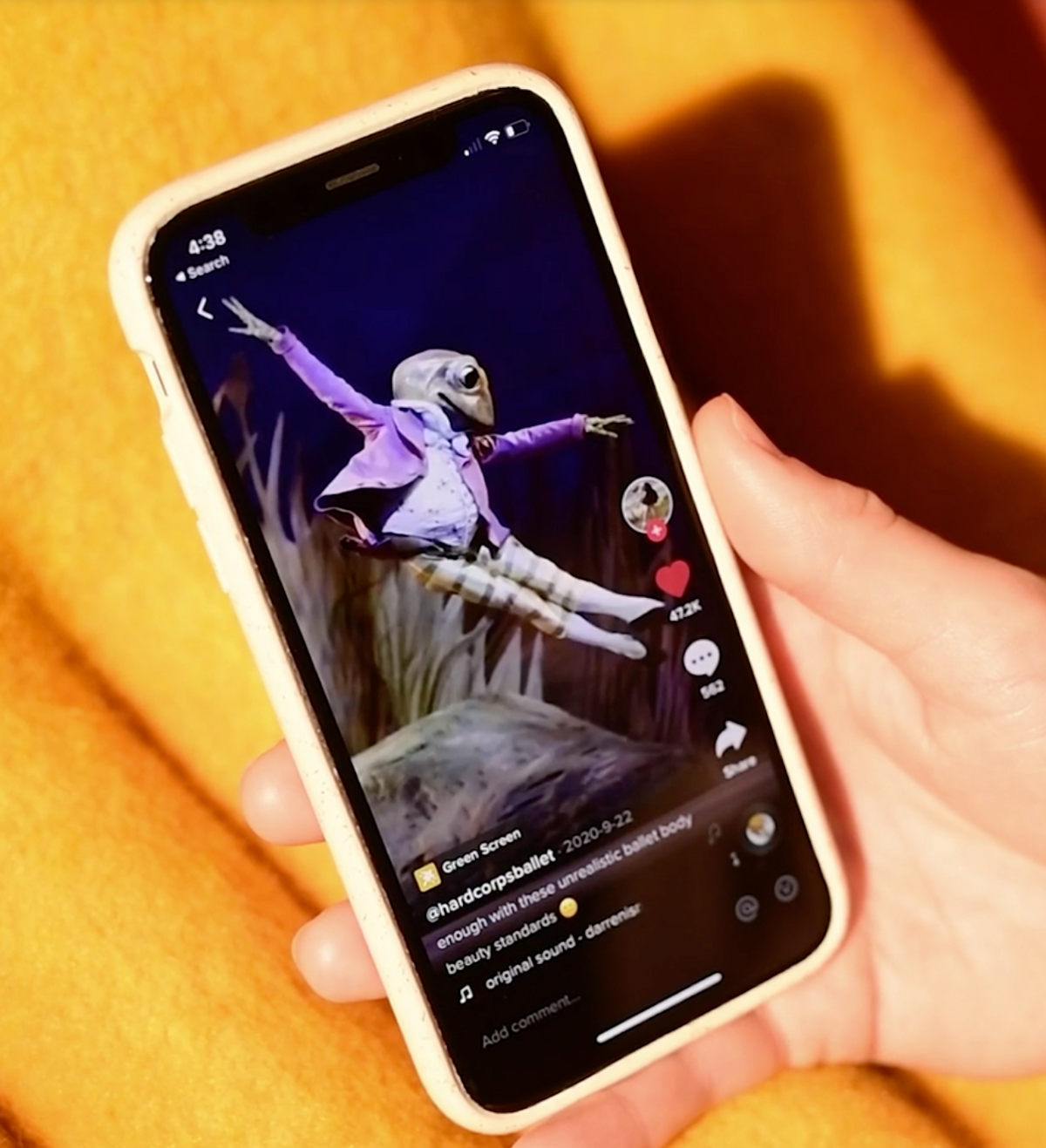 TikTok uygulamasından bir kesit.