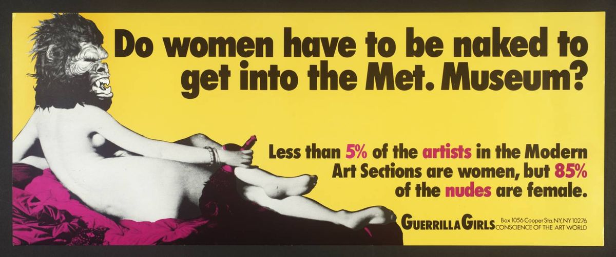 Gerilla Girls, Do women have to be naked to get into the Met. Museum?